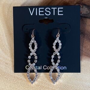 3/$18 VIESTE Crystal Collection Earrings Lot 370